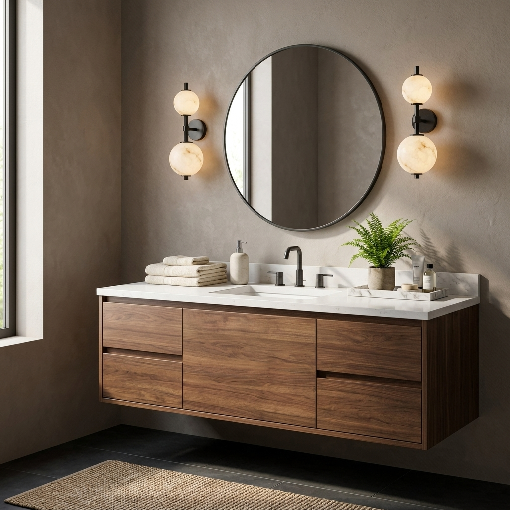 Duet Albast wandlamp