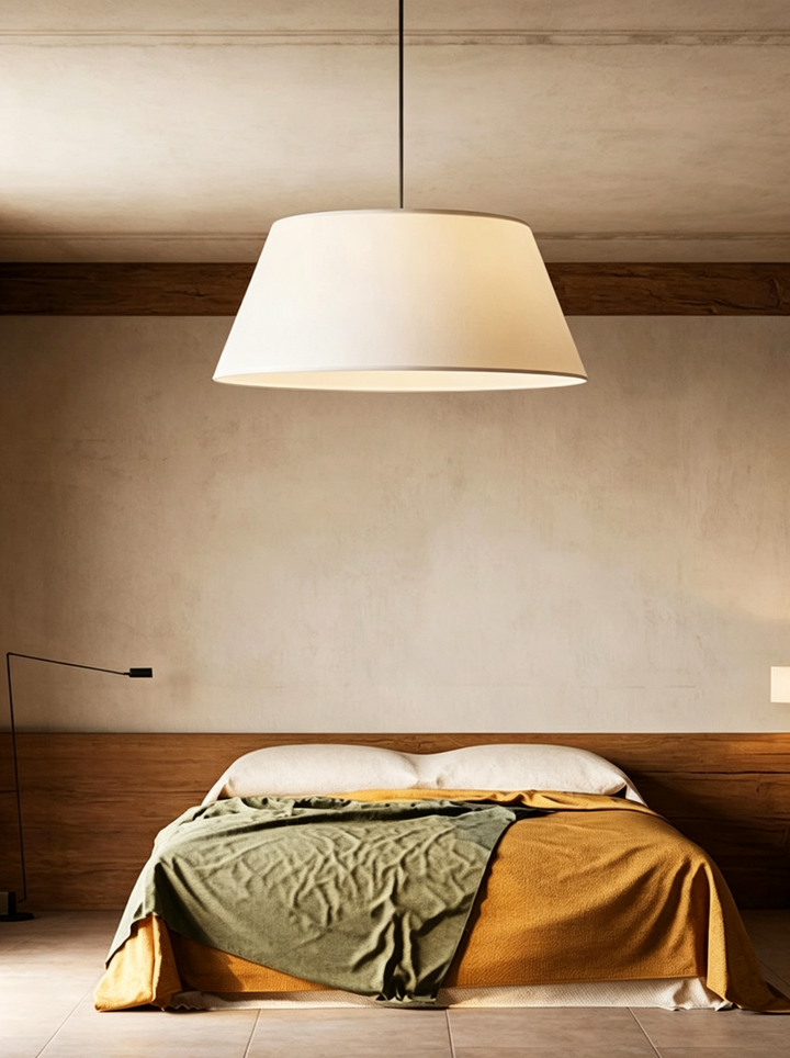Dune Tapered Fabric Pendant Light