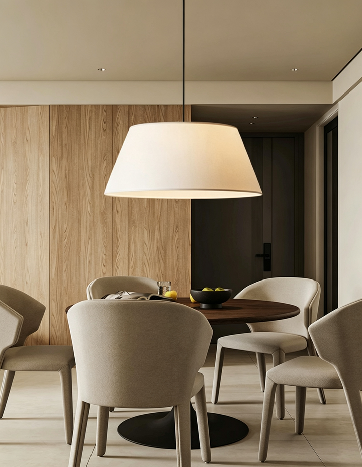 Dune Tapered Fabric Pendant Light