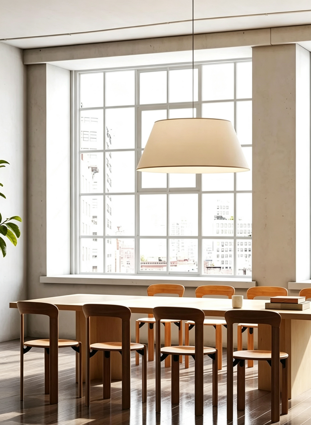 Dune Tapered Fabric Pendant Light