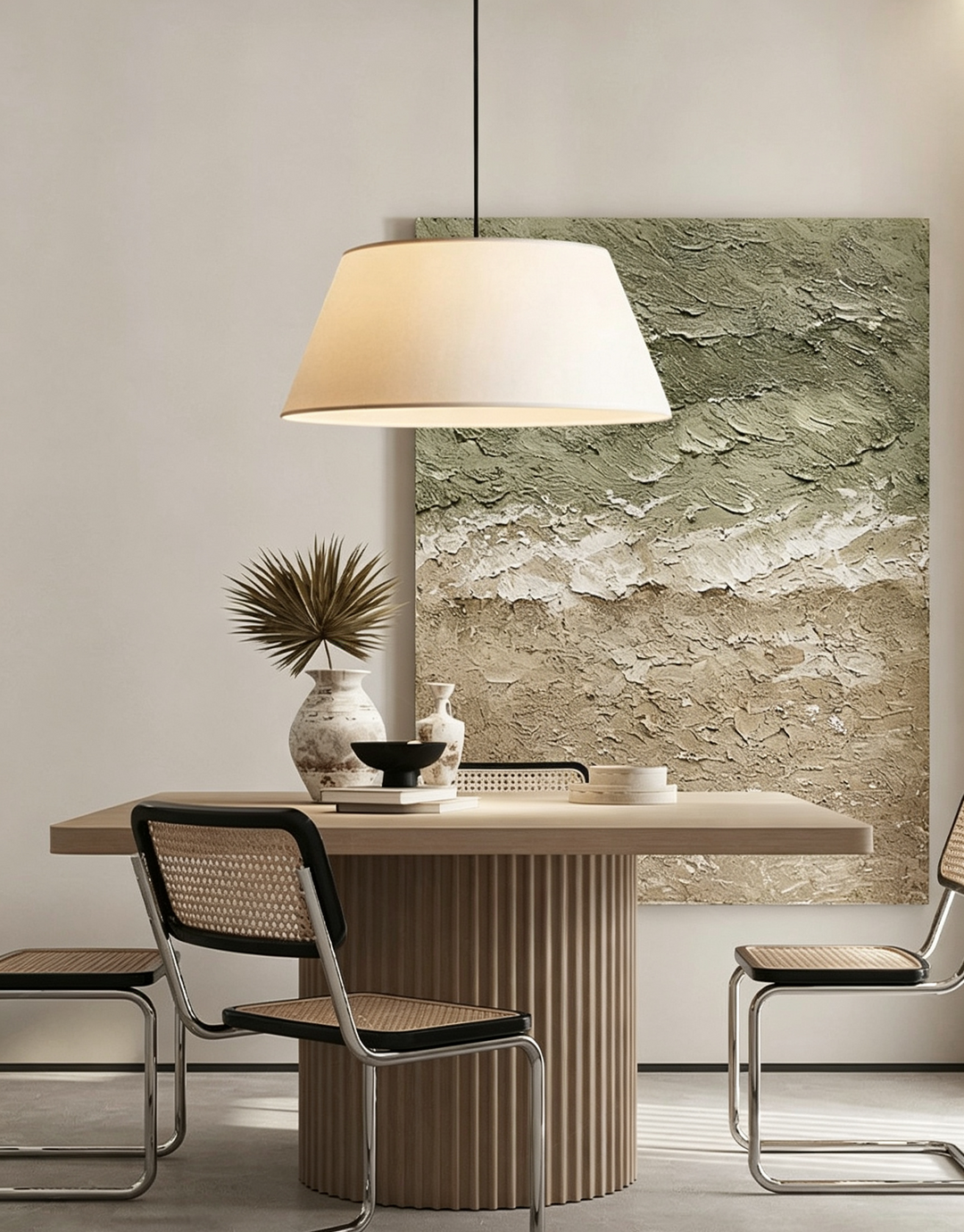 Dune Tapered Fabric Pendant Light