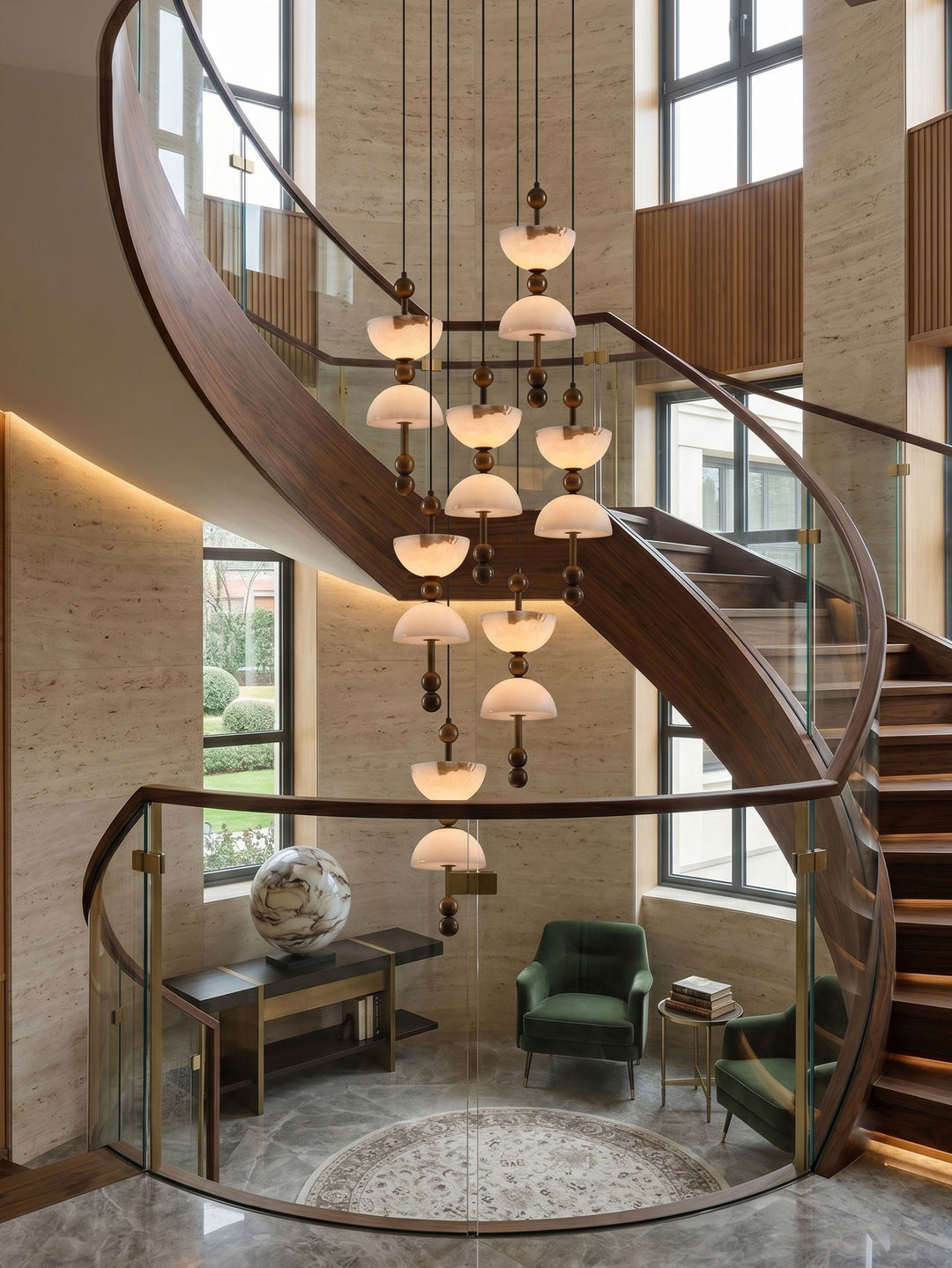 Duo Alabaster Pendant Lamp - Vakkerlight