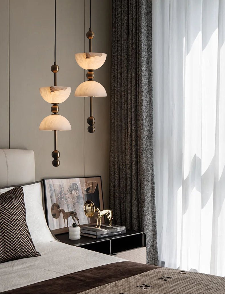 Duo Alabaster Pendant Lamp - Vakkerlight