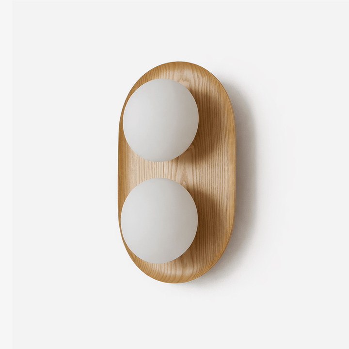 Duo Orb Wood Wall Lamp - Vakkerlight