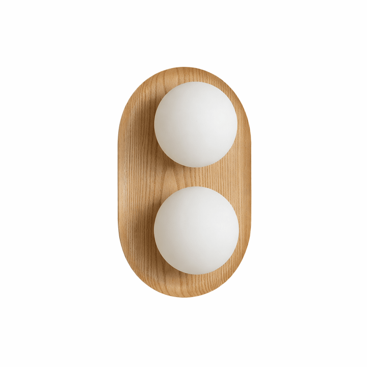 Duo Orb Wood Wall Lamp - Vakkerlight