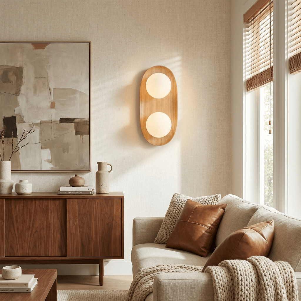 Duo Orb Wood Wall Lamp - Vakkerlight