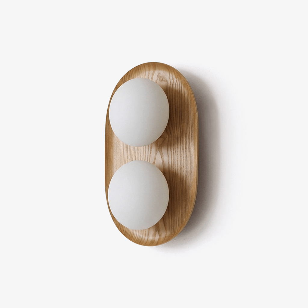 Duo Orb Wood Wall Lamp - Vakkerlight