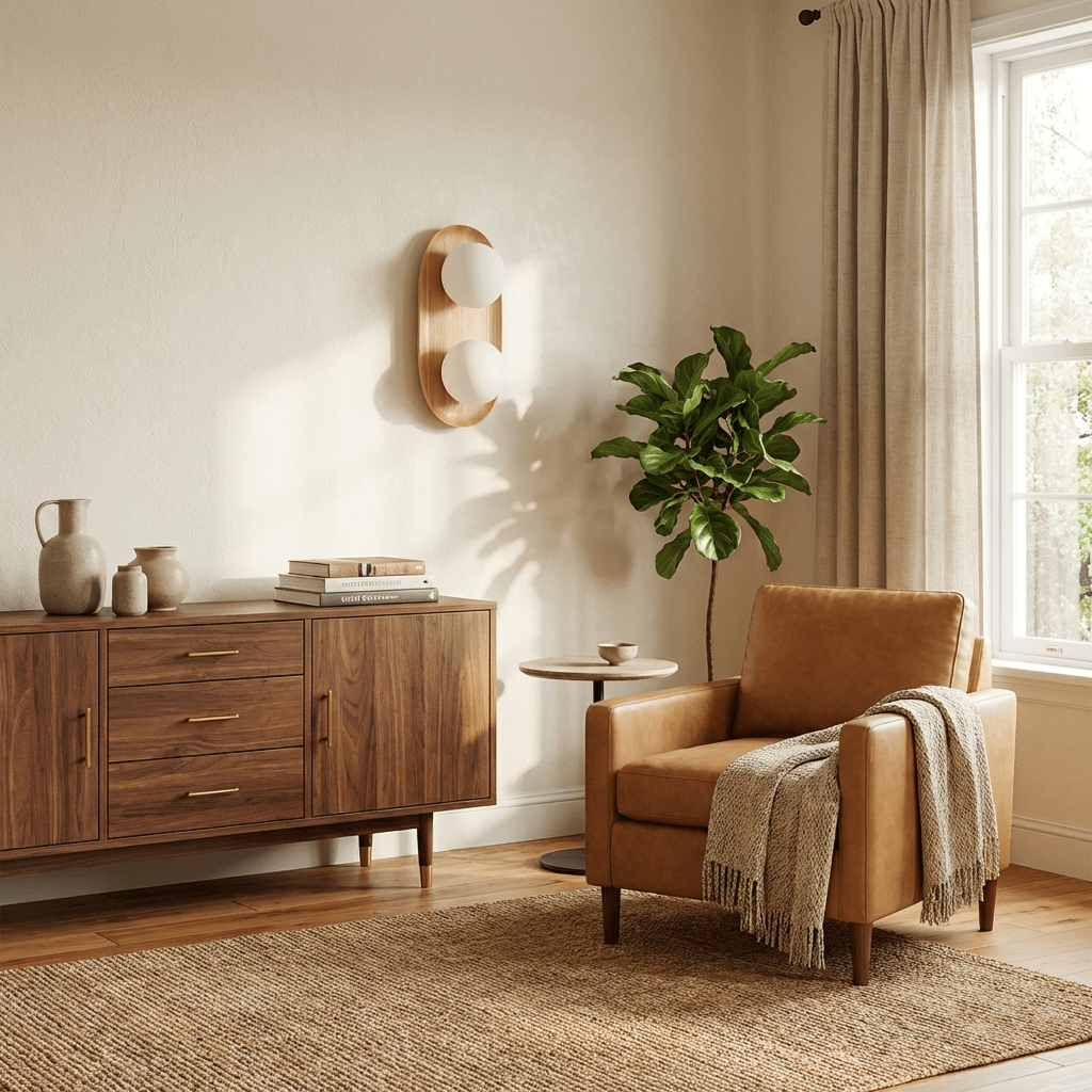 Duo Orb Wood Wall Lamp - Vakkerlight