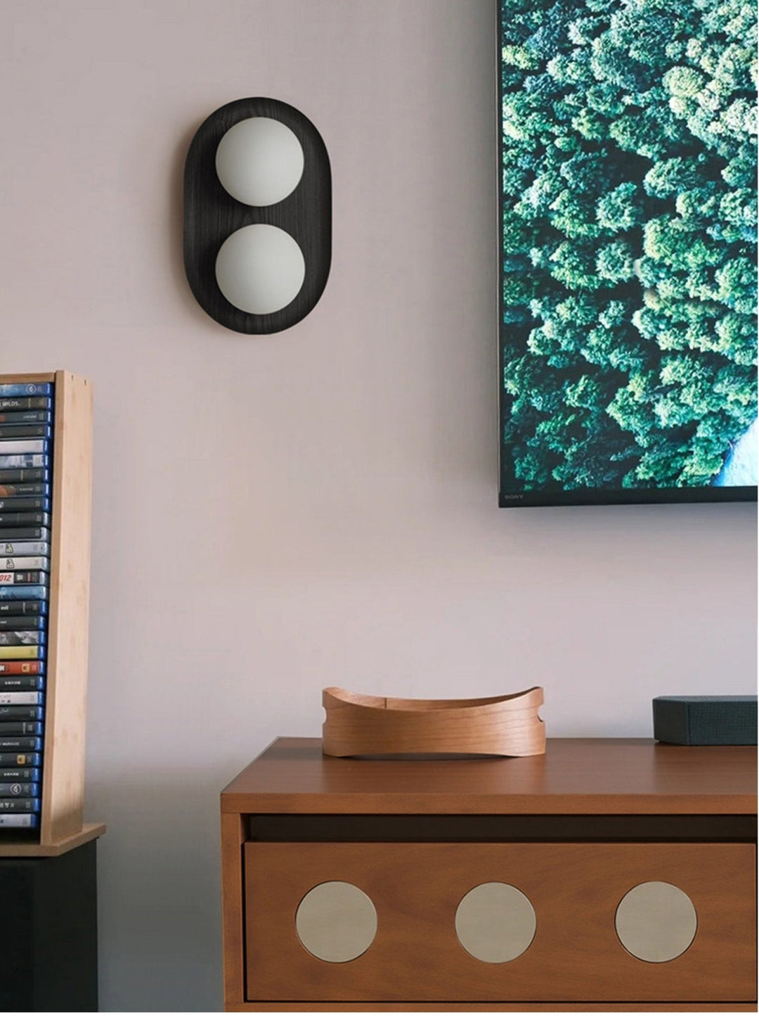 Duo Orb Wood Wall Lamp - Vakkerlight