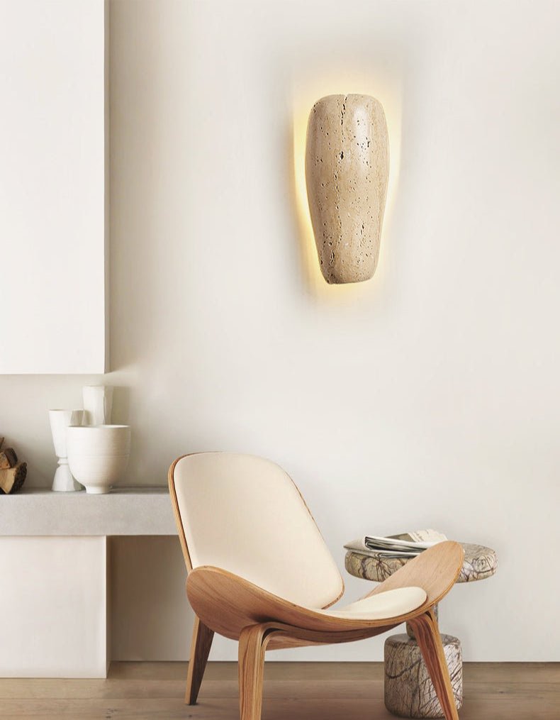Earthy Stone Wall Sconce - Vakkerlight