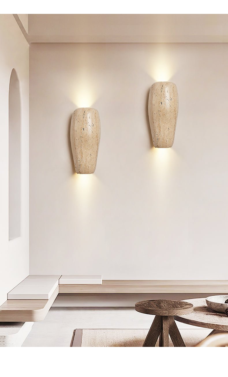 Earthy Stone Wall Sconce - Vakkerlight