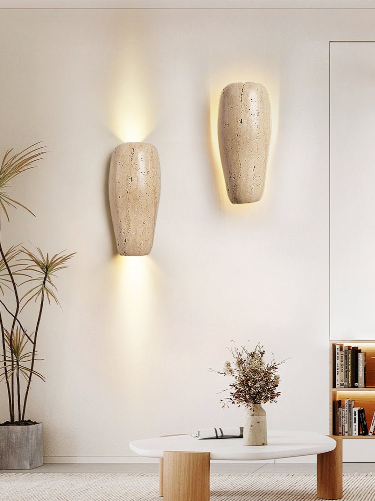 Earthy Stone Wall Sconce - Vakkerlight