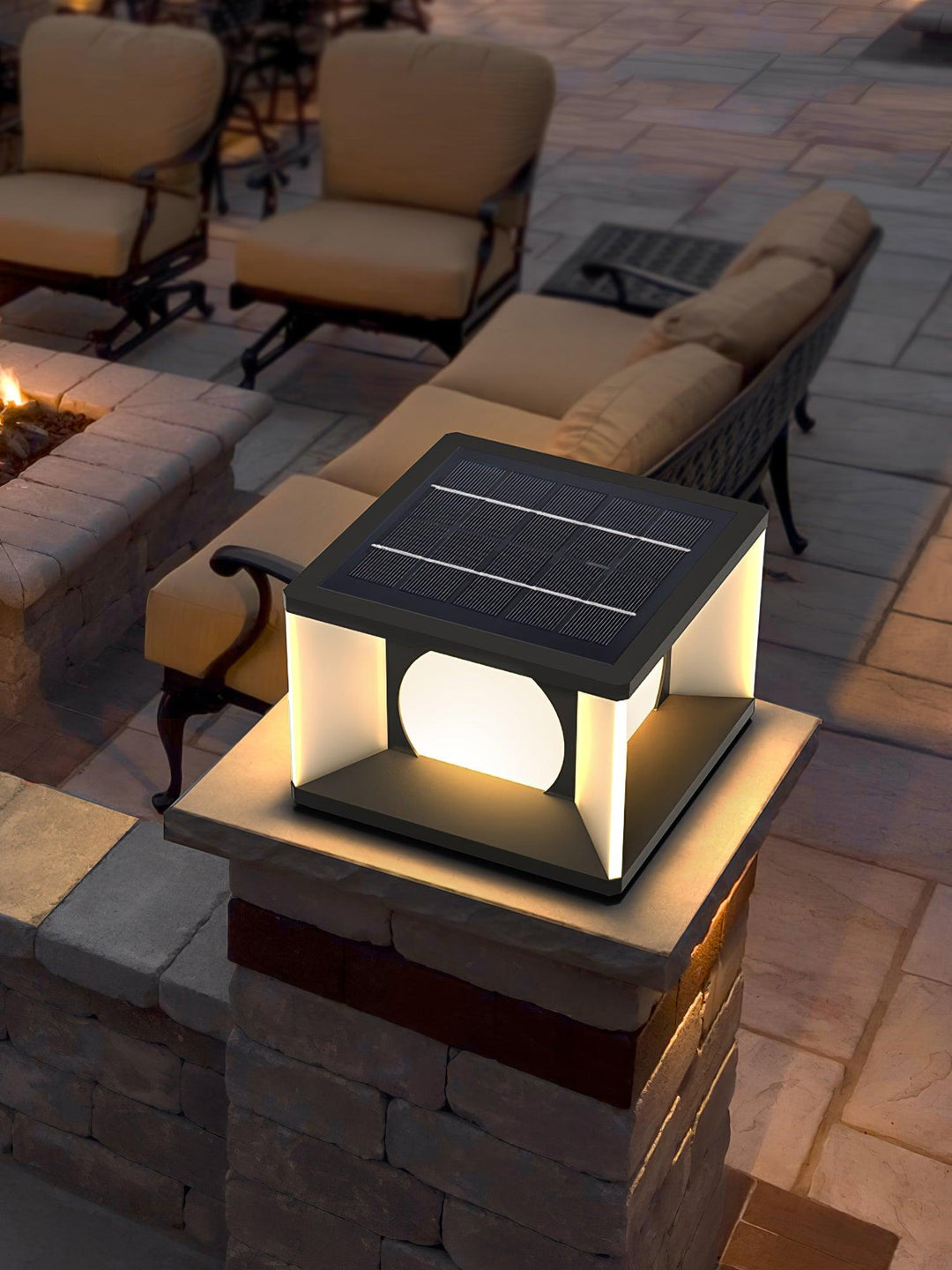 Eclipse Cube Outdoor Post Light - Vakkerlight