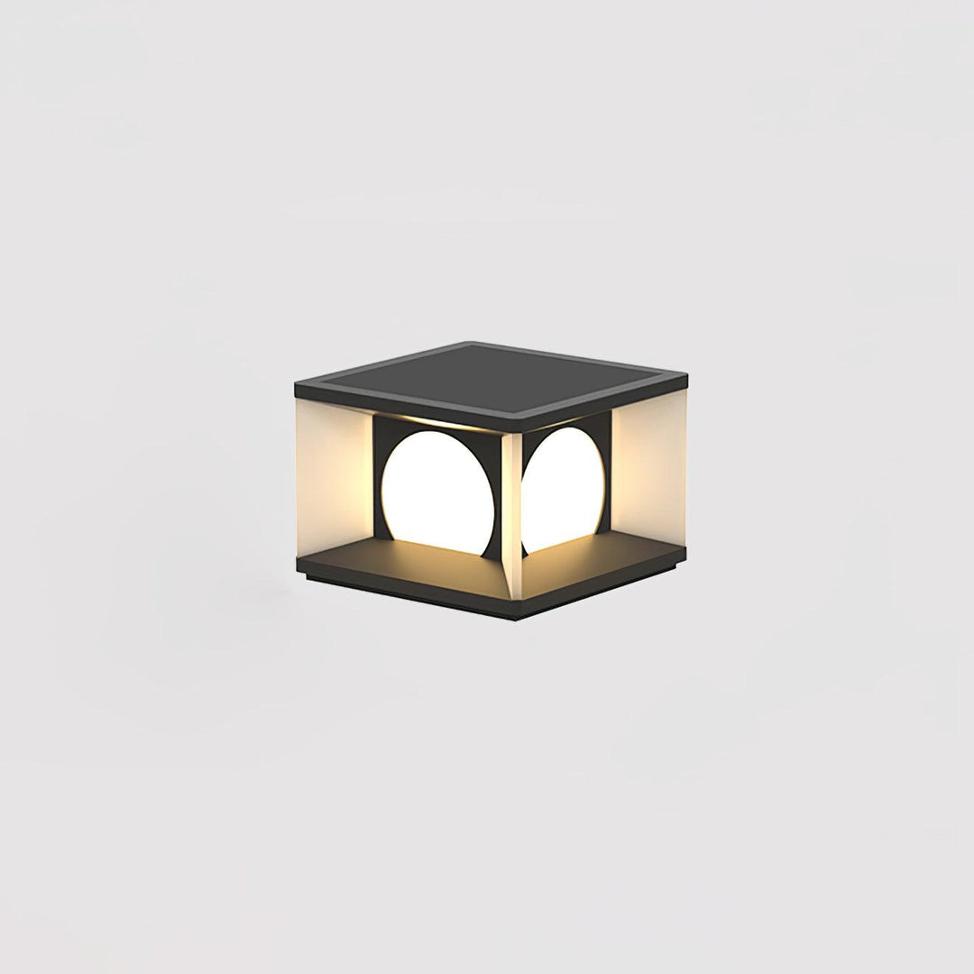 Eclipse Cube Outdoor Post Light - Vakkerlight