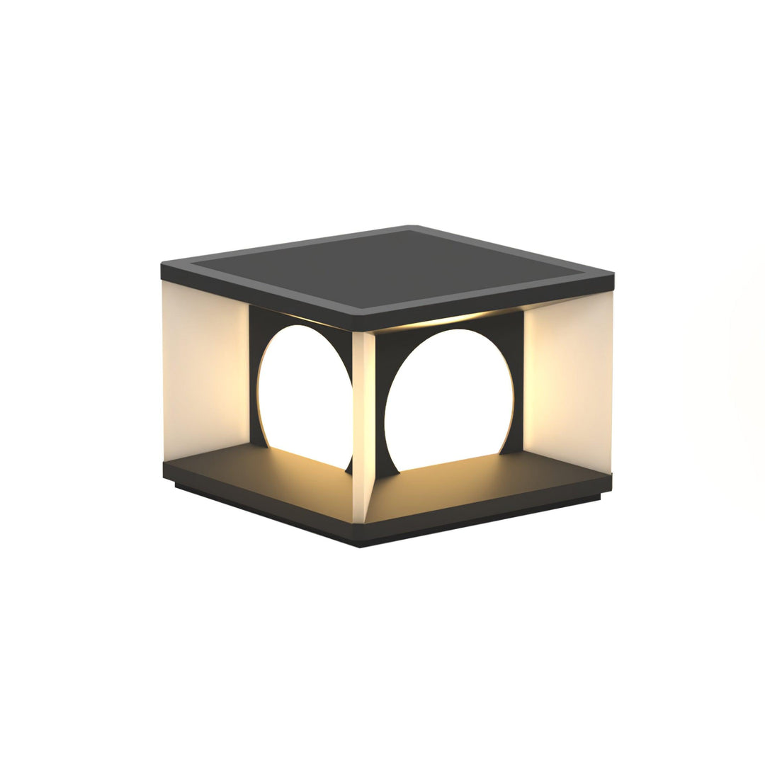 Eclipse Cube Outdoor Post Light - Vakkerlight