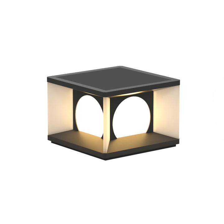 Eclipse Cube Outdoor Post Light - Vakkerlight