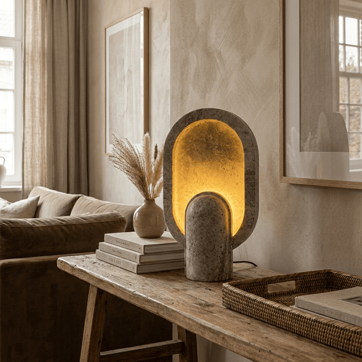Eclipse Travertine Table Lamp - Vakkerlight