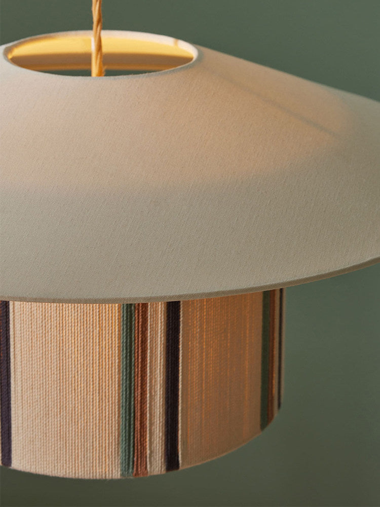 Eco Fabric Fringe Pendant Lamp