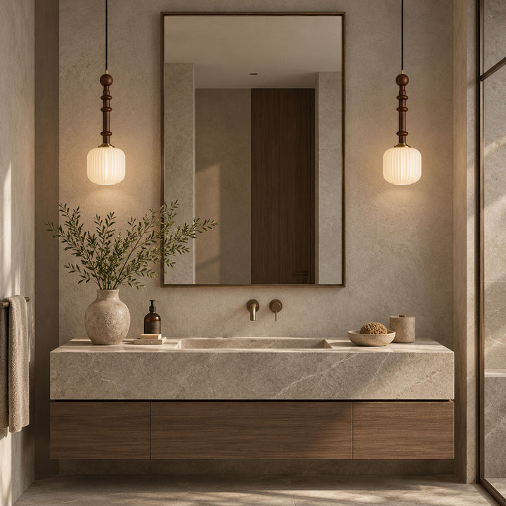 Edison Wood Pendant Light – detail 2