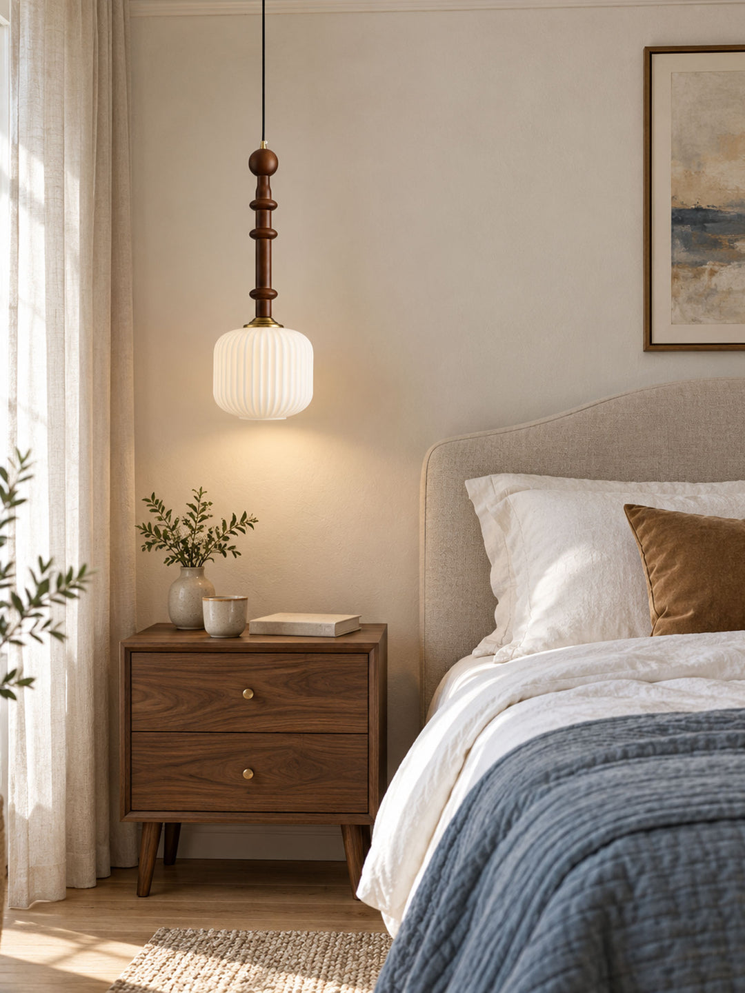 Edison Wood Pendant Light – detail 4