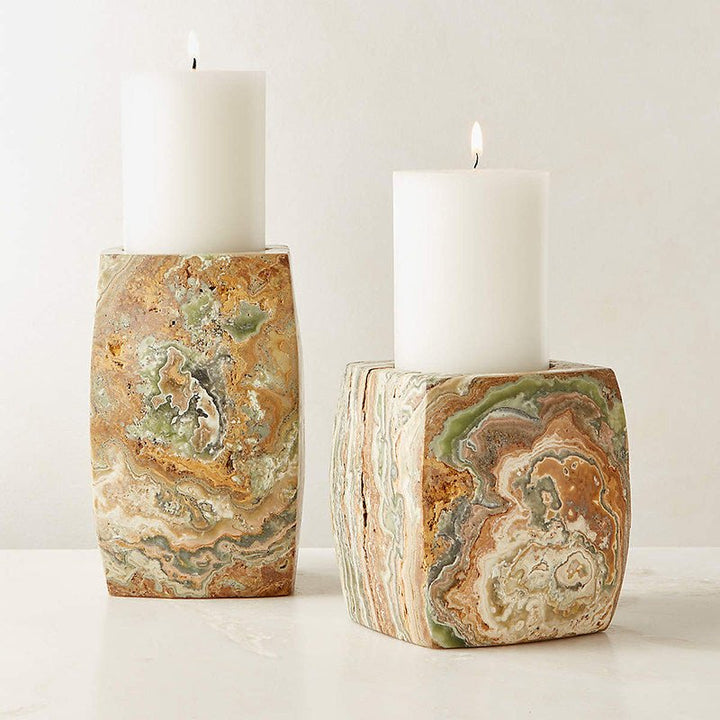 Elara Agate Candle Holder - Vakkerlight