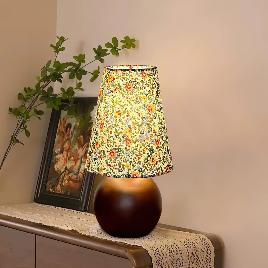 Elara Floral Glow Table Lamp - Vakkerlight