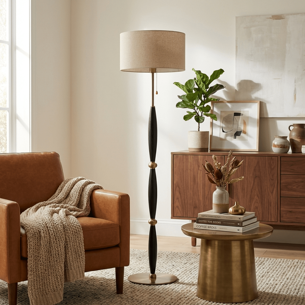 Elara Sculpted Floor Lamp - Vakkerlight