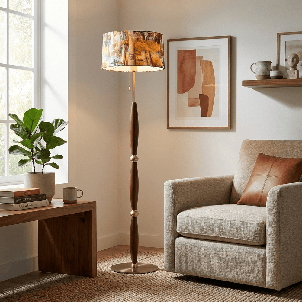 Elara Sculpted Floor Lamp - Vakkerlight