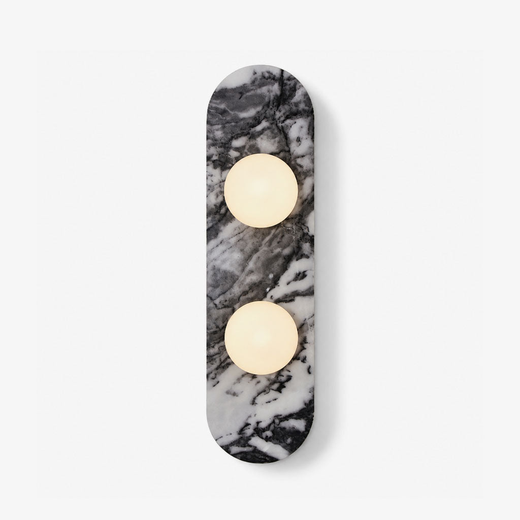Elaria Stone Double Globe Wall Sconce