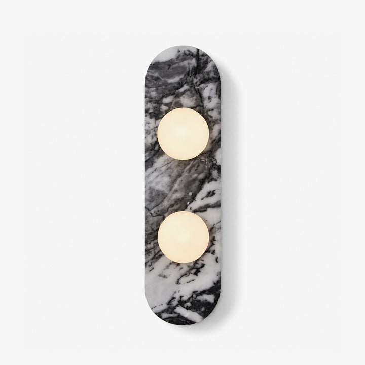 Elaria Stone Double Globe Wall Sconce