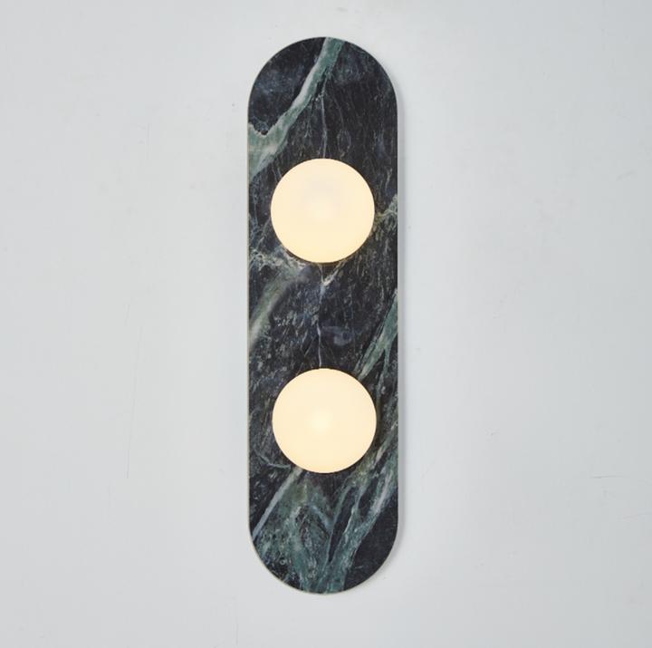 Elaria Stone Double Globe Wall Sconce