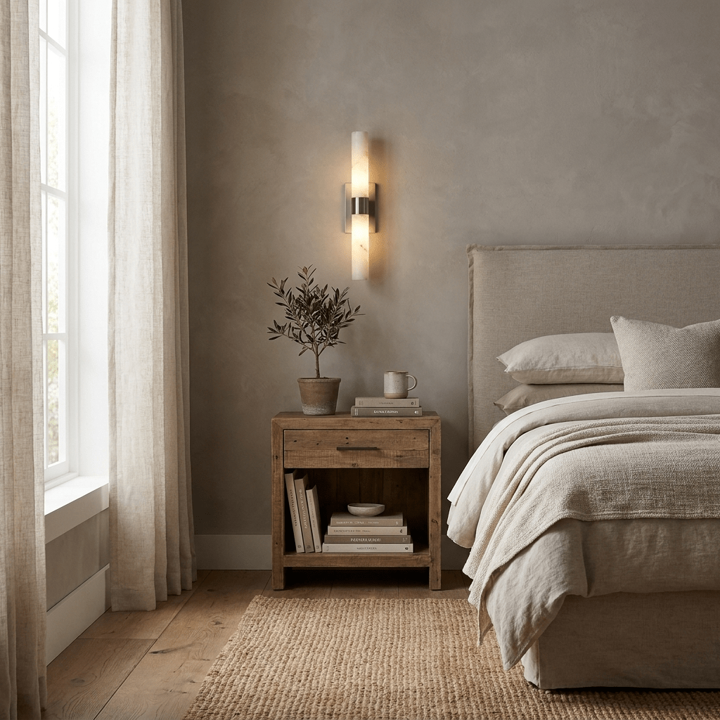Elaris Alabaster Tube Wall Sconce - Vakkerlight