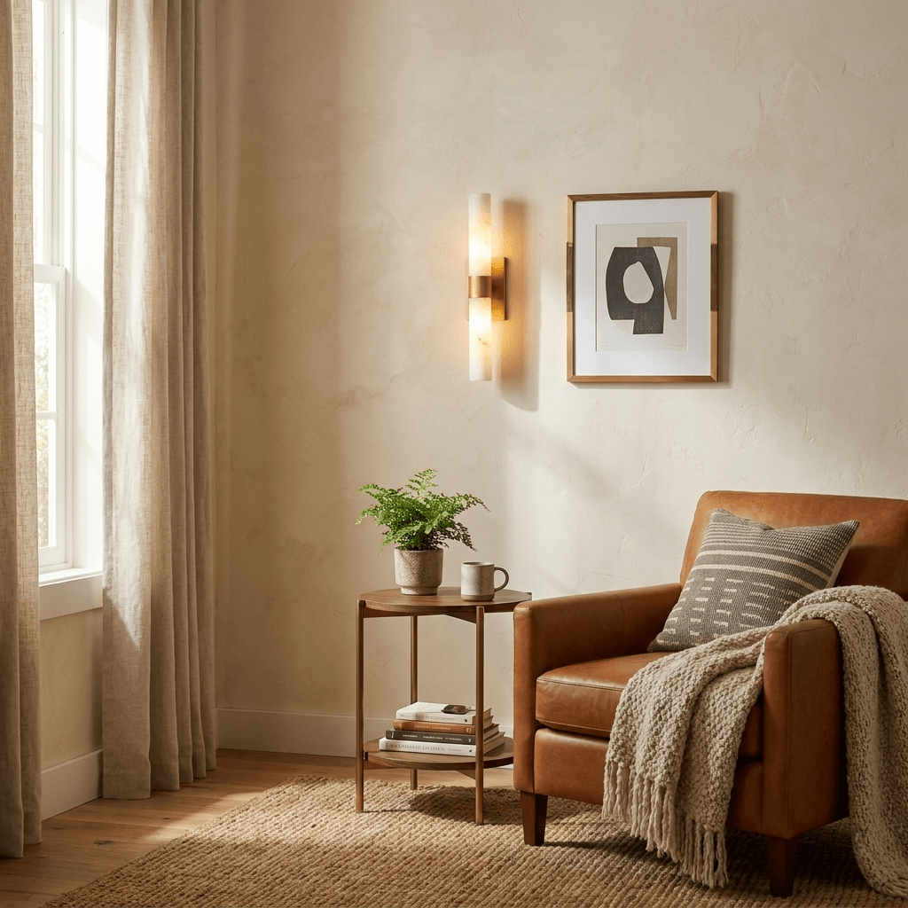Elaris Alabaster Tube Wall Sconce - Vakkerlight