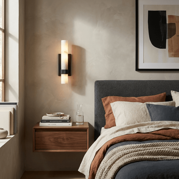 Elaris Alabaster Tube Wall Sconce - Vakkerlight