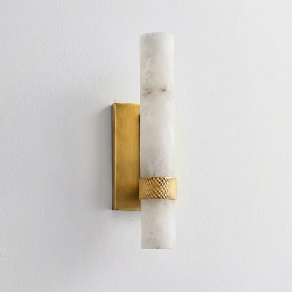 Elaris Alabaster Tube Wall Sconce - Vakkerlight