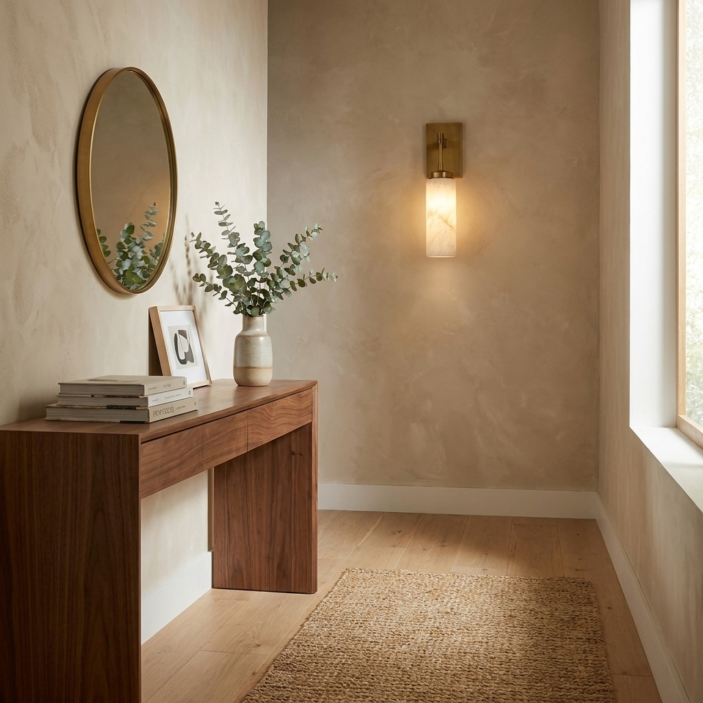 Elbow Alabaster Wall Sconce