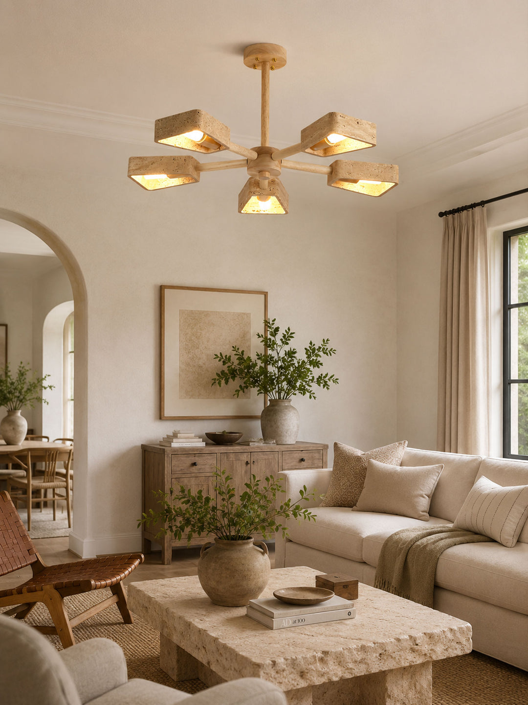 Elementa Travertone Chandelier - Vakkerlight