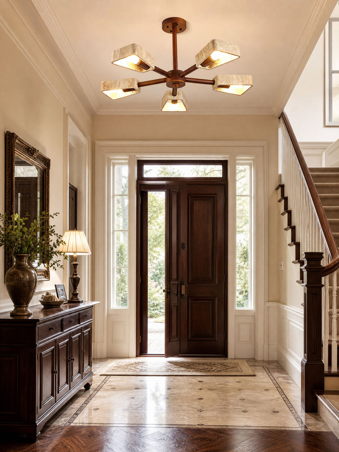 Elementa Travertone Chandelier - Vakkerlight