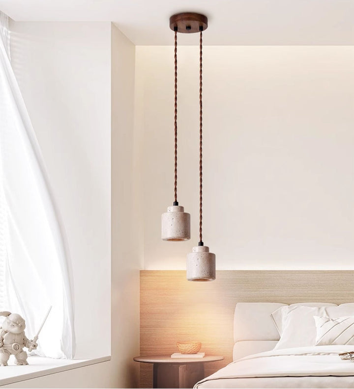 Elemental Travertine Mini Pendant Lamp - Vakkerlight