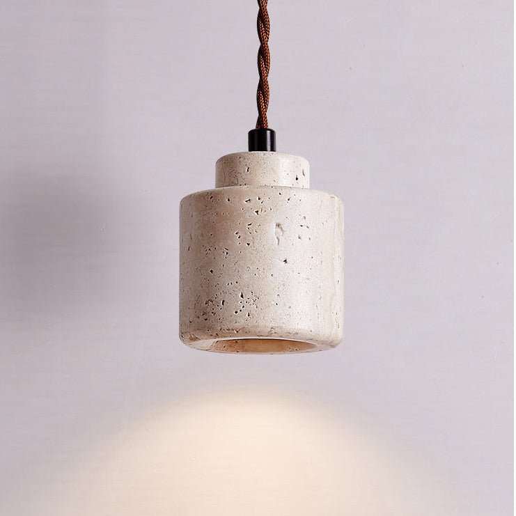 Elemental Travertine Mini Pendant Lamp - Vakkerlight