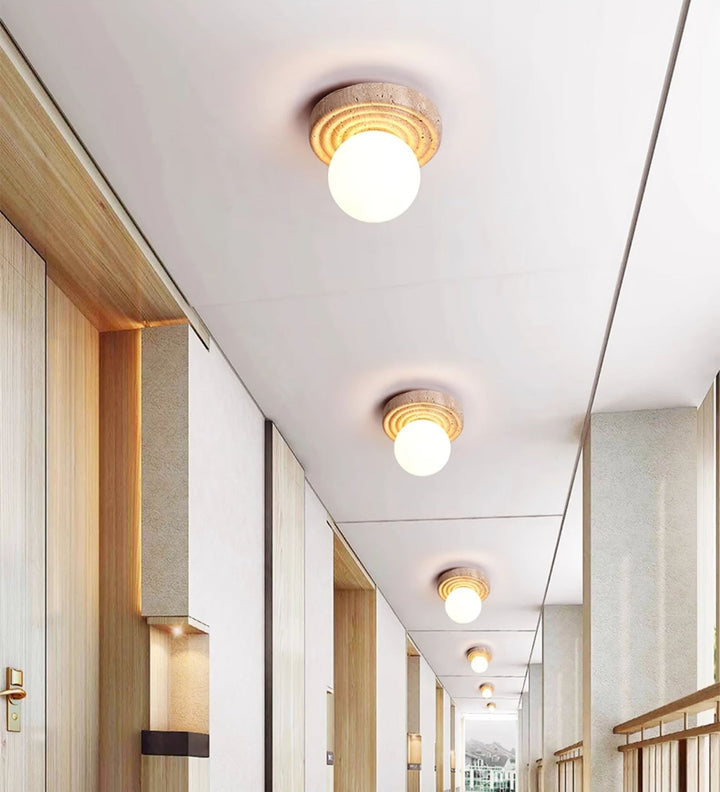 Elira Travertine Ceiling Light - Vakkerlight