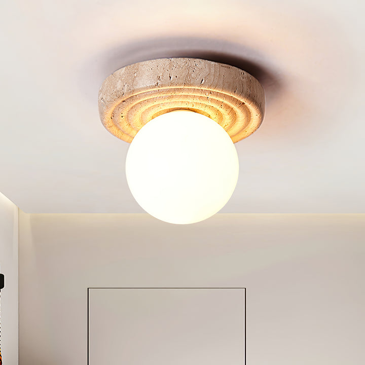 Elira Travertine Ceiling Light - Vakkerlight