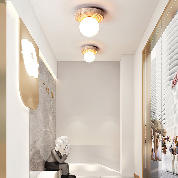 Elira Travertine Ceiling Light - Vakkerlight
