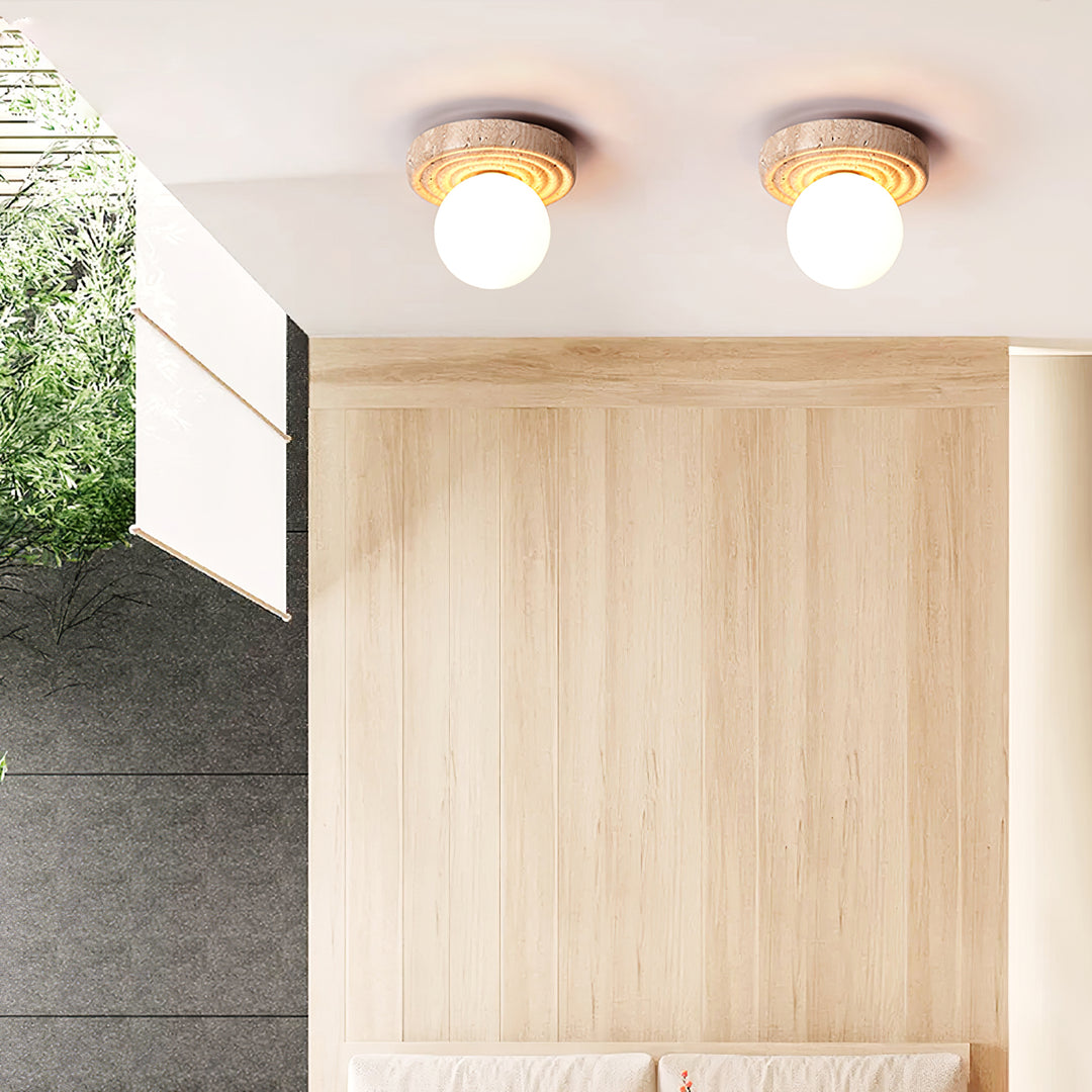 Elira Travertine Ceiling Light - Vakkerlight