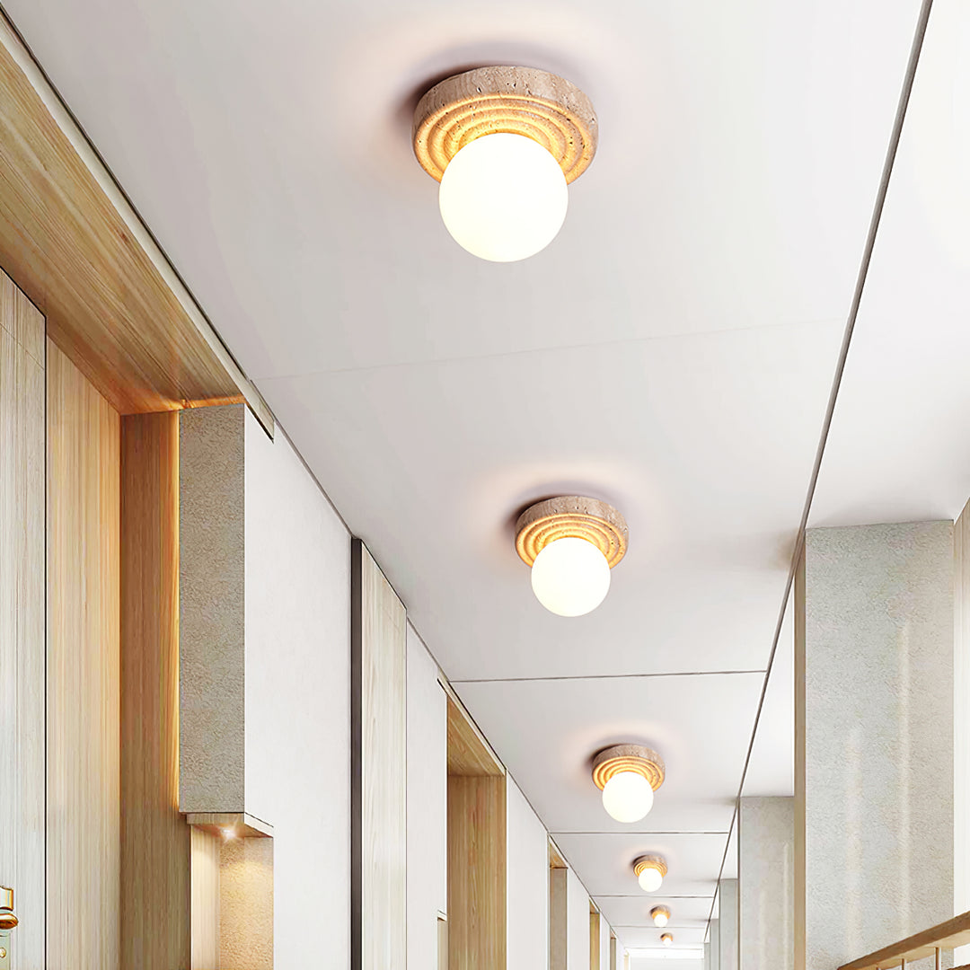 Elira Travertine Ceiling Light - Vakkerlight