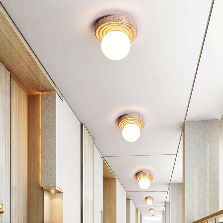 Elira Travertine Ceiling Light - Vakkerlight