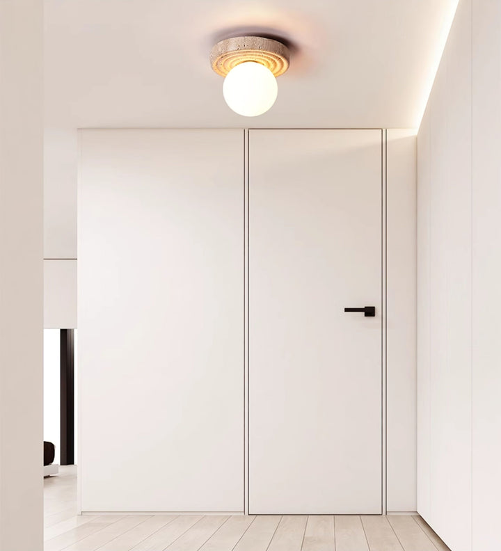 Elira Travertine Ceiling Light - Vakkerlight