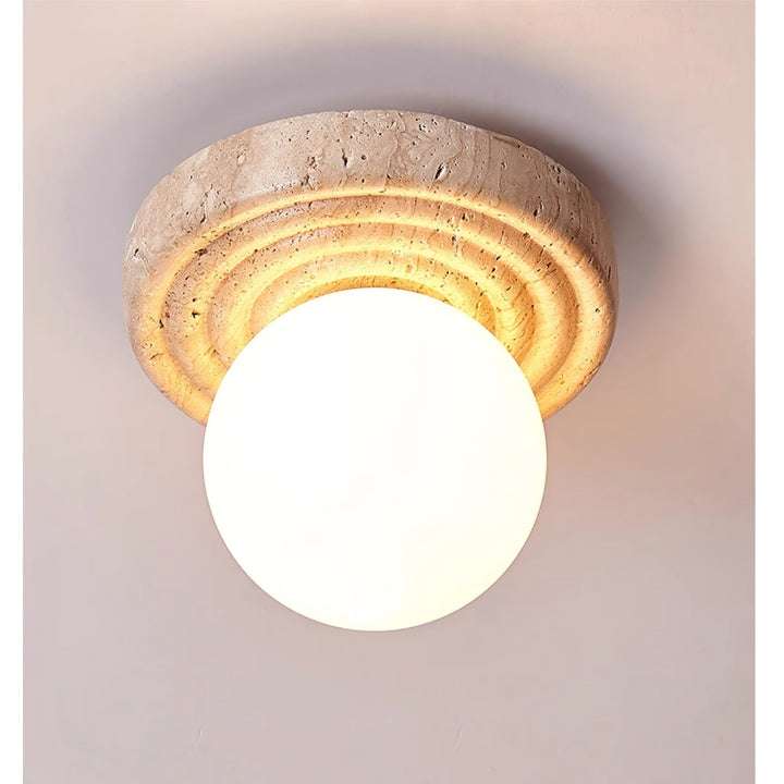 Elira Travertine Ceiling Light - Vakkerlight