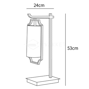 Lampe de Table Elise — Dimension drawings 1