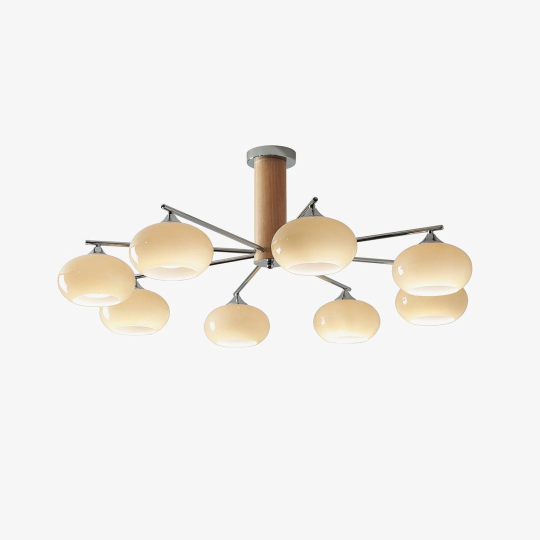 Elliptical Persimmon Chandelier - Vakkerlight